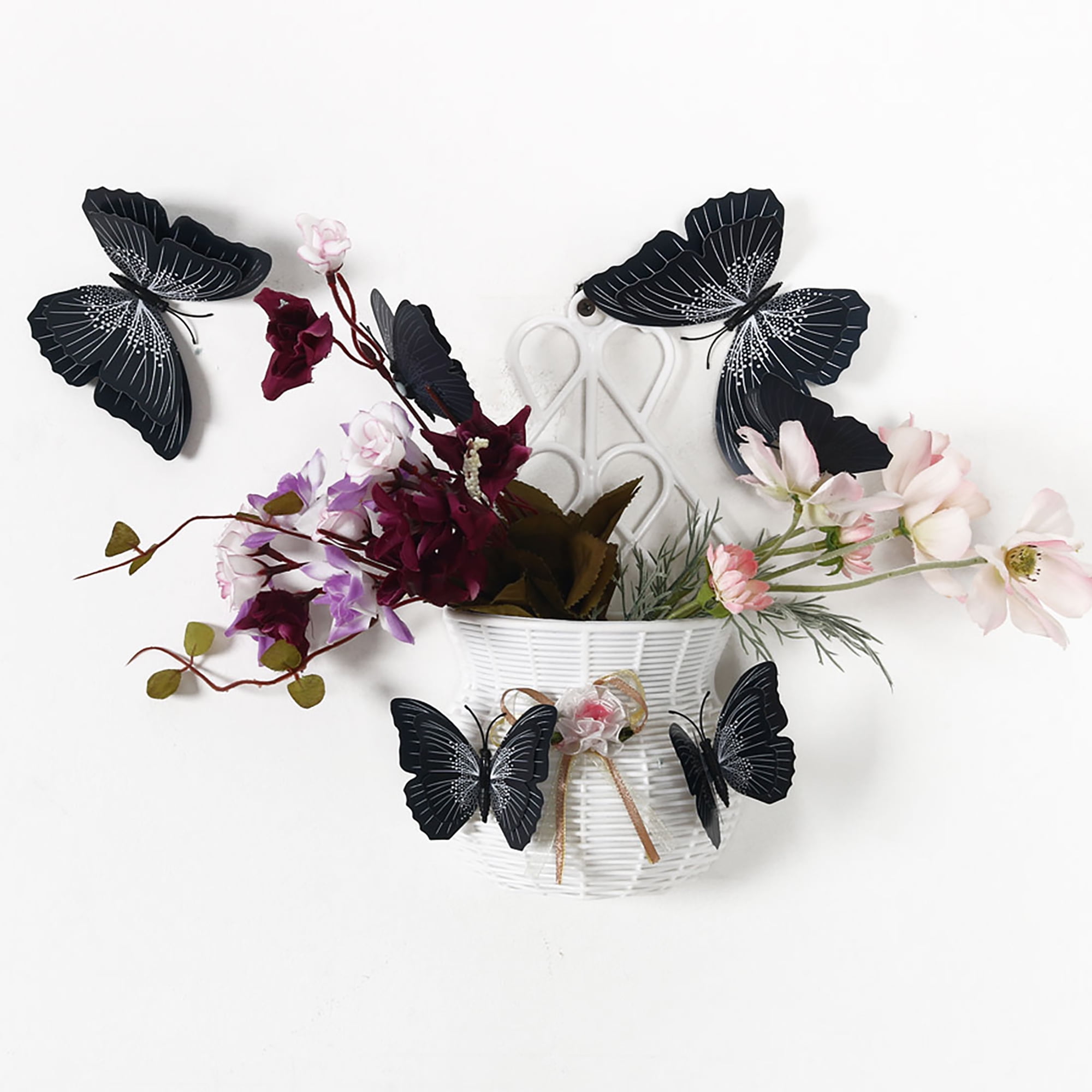 Uxcell 3D Removable Butterfly Wall Stickers Fresco Sticker Art Decals