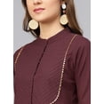 thumbnail image 2 of Idalia Raspberry Color Kurta With Pants, 2 of 5