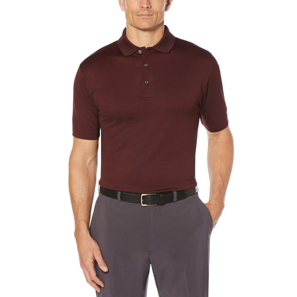 Ben Hogan Men's Performance Short Sleeve Textured Golf Polo Shirt ...