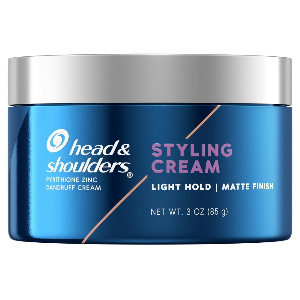 Head and Shoulders Mens Dandruff Styling Cream, Light Hold, 3 oz
