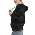 thumbnail image 2 of Fotbe Black Poker Pattern Womens Long Sleeve Hoodie, Pullover Hooded Sweatshirt, Kangaroo Pocket Hoodie with Eye-catching Drawstrings-X-Large, 2 of 7