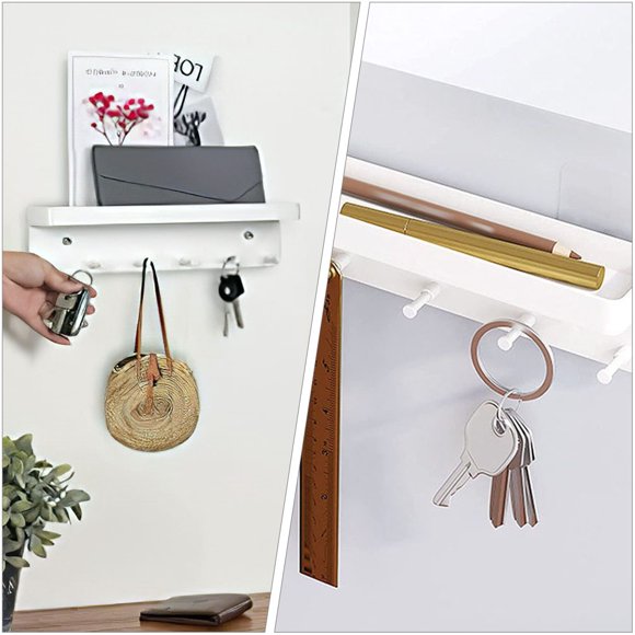 WRISTBIQUE Organizador De Llaves Para Pared Adhesivo De Metal Color Con Para Y Comedor
