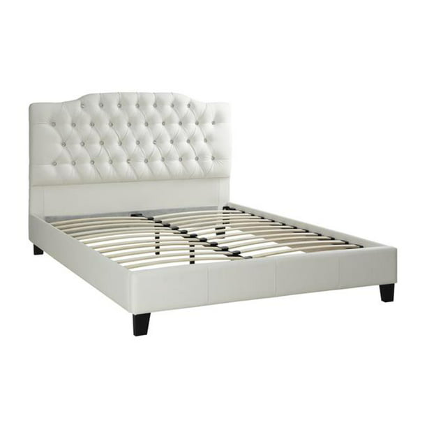 Benzara Bm171703 47 X 86 X 76 In California King Size Bed With Large Tufted Headboard White Walmart Com Walmart Com,How To Make An Omelette Recipe