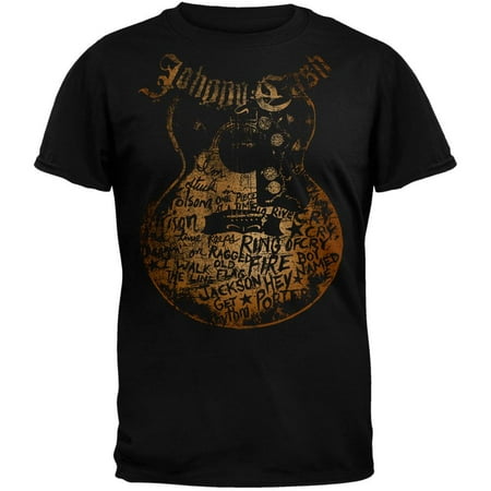 - Johnny Cash - Songs On Guitar Soft T-Shirt