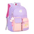 thumbnail image 1 of PENGXIANG EASTIN Student Children Bookbag Cute Hit Color Backpack Casual Packaging (Purple), 1 of 5