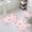 Pink, variant on Coastal Turquoise Bath Mat 3 Piece Bathroom Rug Set, Ocean Coral Starfish Shell Modern Sea Non Slip Bath Rug Contour Mat and Toilet Lid Cover, Absorbent Shower Mats Soft Bath Rugs and Mats Sets