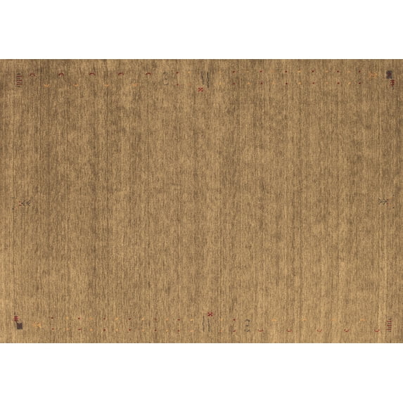 Ahgly Company Indoor Rectangle Abstract Brown Contemporary Area Rugs, 8' x 12'