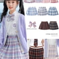 thumbnail image 4 of Falda a cuadros jk para niña, falda plisada estilo preppy, ropa de invierno, falda corta para niñas grandes, falda para niñas, traje de otoño e invierno para niños, 4 of 4