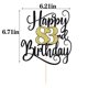 thumbnail image 2 of Decoración Para Tarta De Feliz Cumpleaños Número 83, Decoración Para Tarta De Fiesta De Cumpleaños 83 (Destellos Negros Y Dorados 83Rd), 2 of 5
