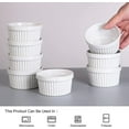 thumbnail image 4 of Cibeat Ramekins Bowls, 8oz Porcelain Dipping Sauce Bowls, Oven Safe, Ramekins for Baking, Dishwasher Safe Porcelain Ramekins - White, 4 of 6