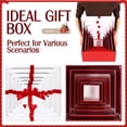 thumbnail image 4 of Cajas de regalo Nesting Chivertion, paquete de 6 con cinta de tapa, 6 tamaños, rojas, 4 of 6