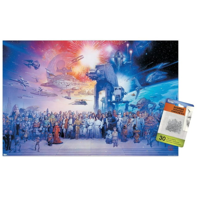 Star Wars: Saga - Galaxy Wall Poster, 22.375" x 34"