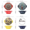 thumbnail image 4 of 4-Pack Zenora Giant Boho Ceramic Handled Bowls, Extra Deep Serving Bowl, Ramen Soup Salad Bowl, Baking Dish, Chip-Resistant, Microwave Dishwasher Safe, Kitchen Restaurant Christmas Gift, 4 of 13