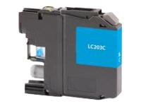 Clover Remanufactured High Yield Cyan Ink Cartridge for Brother LC203 118104