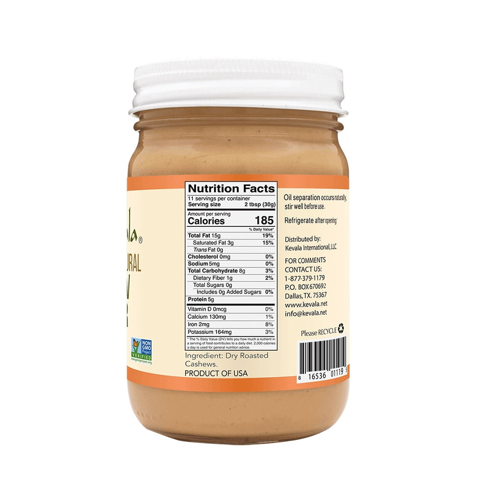 (3 pack) kevala cashew butter 12 oz