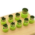 thumbnail image 2 of Binwennn Wedding Candy Stainless Steel Vegetable Animal Cartoon Home Fruit Flower Cutter 9 Piece Set Easy To Become A Small Secret !, 2 of 7