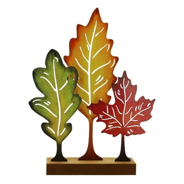 9" Mixed Leaves Tabletop Décor by Ashland® - Fall Home Decor