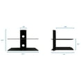 thumbnail image 4 of Mount-It! Dual Floating Wall Mounted Shelf Heavy Duty Bracket Stand for Receiver, Component, Gaming Consoles (MI-802), 4 of 5