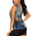 thumbnail image 3 of Fotbe Forest Lake White Horse Blusas Sin Mangas para Mujer – Estilo Casual, Corte Suelto, Slim-Fit, Cuello Redondo Deportivo, Tops de Verano para Gimnasio y Yoga-Small, 3 of 7
