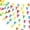 Bright Color, variant on 100 Feet Pennant Banners Flags 75 Solid String Triangle Flags for Grand Opening, Carnival Theme Birthday Party Decoration Outdoor Events Classroom Decoration(Blue White)