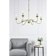 thumbnail image 2 of Living District LD5006D36BR Rohan 6 Lights Brass Chandelier, 2 of 3