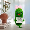 thumbnail image 5 of Mini papa linda con tarjeta positiva, regalos de cumpleaños para un amigo (pepino con pajarita), 5 of 5