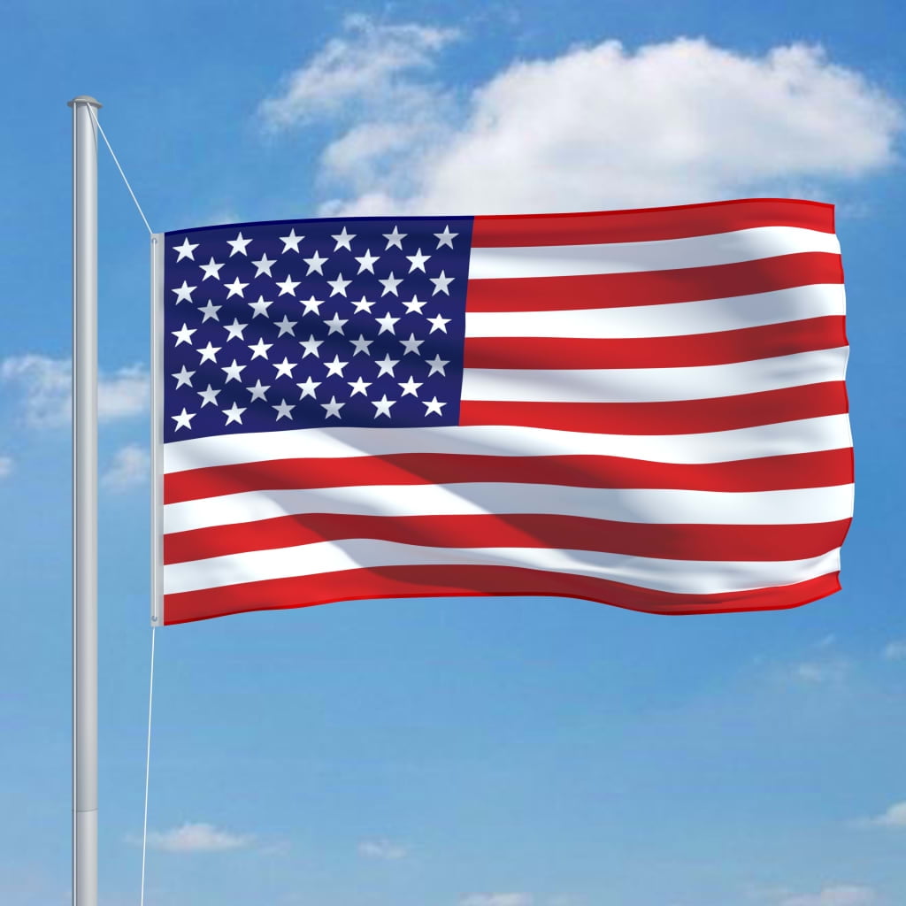 vidaXL 59.1" x 35.4" Patriotic Outdoor Flag, Weatherproof