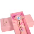 thumbnail image 6 of Valentine's Day Gift Rose Pink Box Packaging With Vibration Light With Base For Girl Friend, 6 of 12