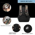 thumbnail image 4 of FORMRS Unisex School Backpack 17" Student Travel Bag with Laptop Compartment, Tribal Art, 4 of 7