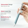 thumbnail image 4 of WRITECH Gel Pens Fine Point: 0.5mm 8 Black & 2 Red Ink Pen Set Clickable for Journaling Drawing Notetaking Bible Non Bleed 10ct Retractable Smooth Writing Multicolor No Smear Smudge (W-Gel), 4 of 6