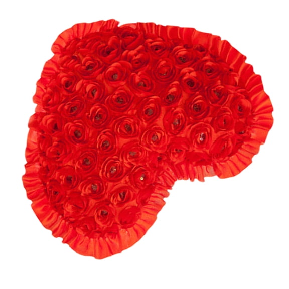 BESTYASH Red Plush Throw Pillow Back Cushion for Home Decoration and Daily Comfort