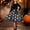 Black A, variant on ATORRE Halloween Party Dress for Girls 2026 Fall Winter Crew Neck Long Sleeve Vintage Flowy Swing Midi Dresses Soft Comfy Casual Dress with Belt Multicolor 7-8 Years