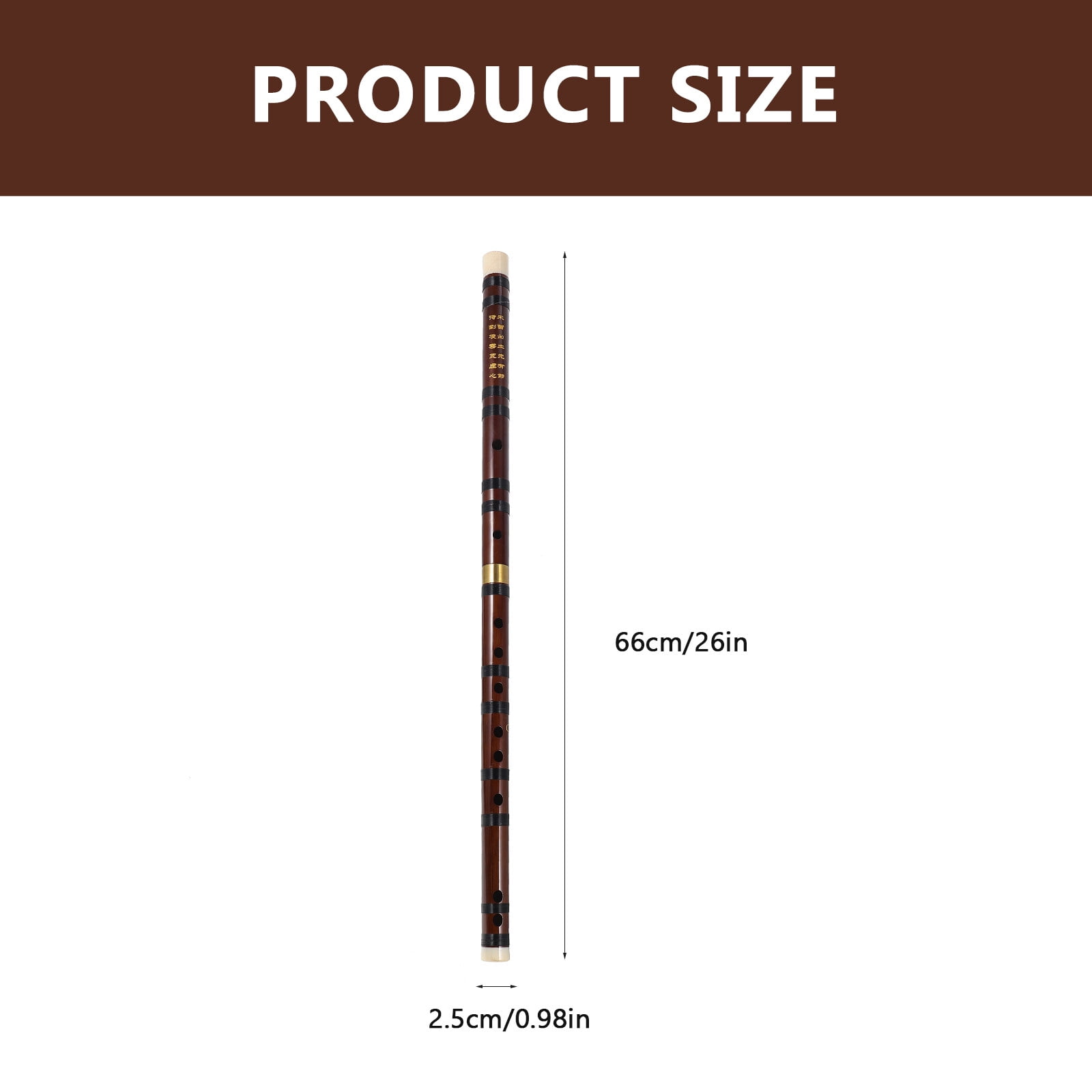 LABRIMP Chinese Flute Bamboo Portable for Beginners Performance 2 Sets
