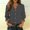 Black women fall v neck blouse a1, variant on thefmos Women Fall Winter V Neck 3/4 Sleeve Button Down Striped Casual Blouse for Women Cute Trendy Loose Fit Comfy Pullover Tops Basic Office Business Work Clothes, Purple M