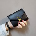 thumbnail image 4 of Guardurnaity Monedero pequeño y elegante para mujer, adecuado para todas las edades, cartera triple, carteras para mujer, monedero pequeño Bolsas de mensajero y de hombro marrón, 4 of 6