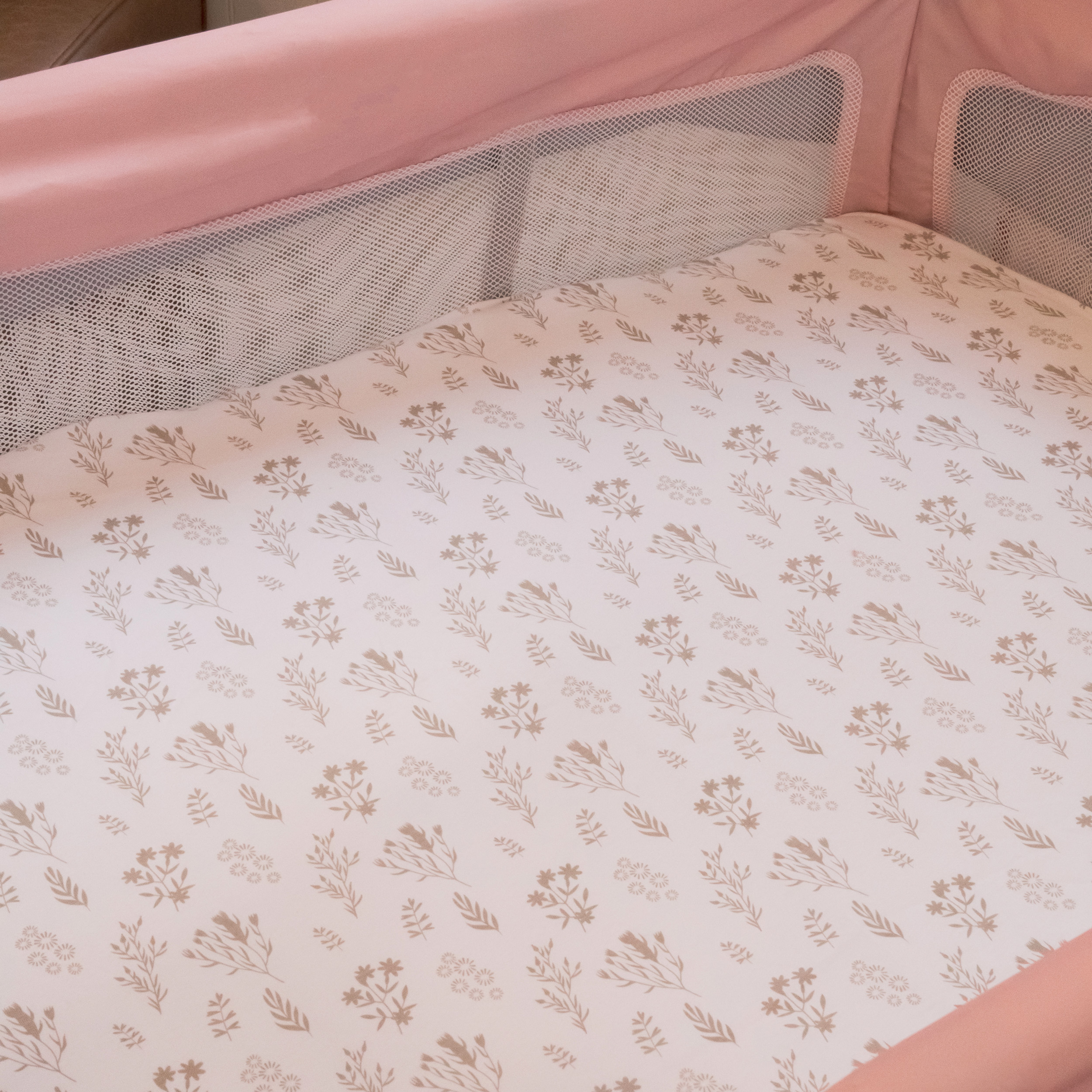 Gladly Family Merritt Playard Sheet, 2 Pack, Silver Forest, Crib Accessories, 39"x 28"