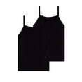 thumbnail image 2 of NAISIBABY Girls Tank Tops 2-Pack, Ultra-Soft Spaghetti Strap Scoop Neck Kids Dance Ballet Sports Camisole Black Size 10, 2 of 5