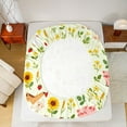 thumbnail image 5 of Feelyou Farm Sheep Animal Bed Sheets, Sunflower Plant Kids King Sheets, 4 Pieces, 5 of 7