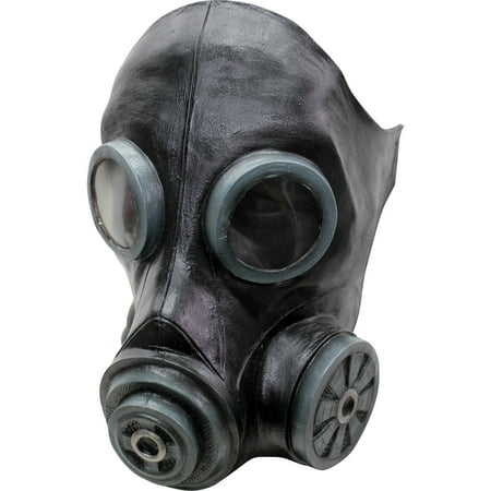 Black Smoke Latex Mask Adult Halloween Accessory