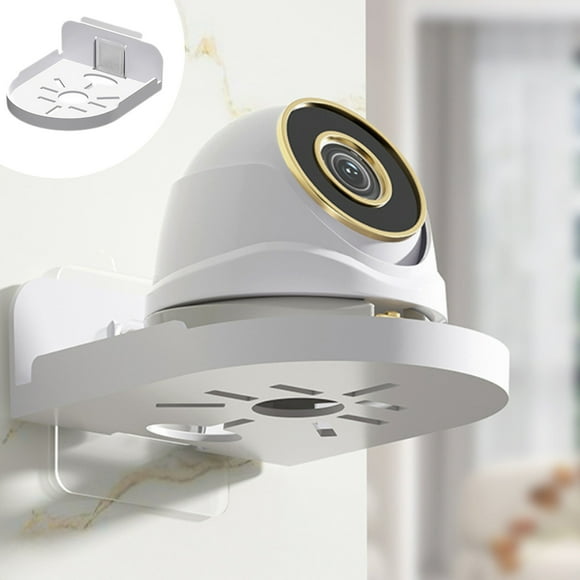 Dadiaei Clearance No Drill Wall-Mount Shelf for Security Cameras, Floating Security Camera Wall Holder for Pet Monitor Indoor Camera and Speakers, Non-Trace Wall Bracket for Nest, Blink, Indoor Cams