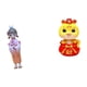 thumbnail image 5 of Muñeca Geisha Kabuki asiática, adorno de serpiente para el año Nuevo Chino, estatua de resina, figura de kimono japonés, artesanía Feng Shui para sala, 5 of 7