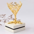 thumbnail image 2 of KLKCMS Bird Nest Ball Stand Rack, Glass Ball Holder Base, Collectibles Pedestal Support Gold 11cm H, 2 of 9