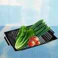 thumbnail image 3 of Grill Baskets for BBQ, Baskets for Outdoor Grilling with Handle, Grilling Woks for Vegetable, Grill Trays for Fish, Veggie - BBQ, 3 of 6
