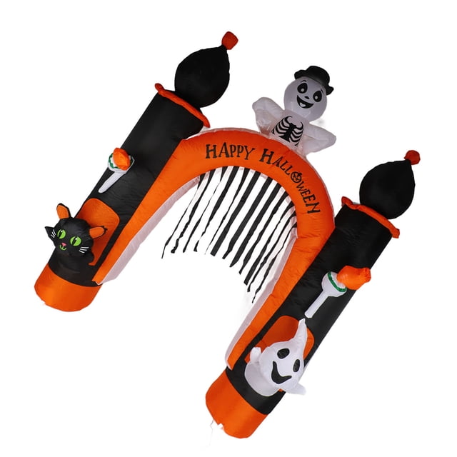 Inflable, decoración de la decoración de la decoración al aire libre infles de halloween de 8 pasteles, de halloween explota para patio con incorporados, inflable de halloween