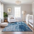 thumbnail image 6 of Addison Rugs Mayfield Premium Machine Washable Transitional Abstract Denim Rectangle Rug, 9' x 12', 6 of 6