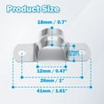 thumbnail image 3 of 50 Pcs 1/2" Stainless Steel Rigid Pipe Strap Clamps, M12 Two Hole Strap U Bracket Pipe Clamps Heavy Duty Conduit Clamps U-Shape Clamps for Conduit and Cables, 3 of 5