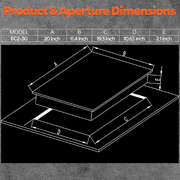 Ramblewood 2 Burner Electric Cooktop, EC2-30, 220V, UL rated German EGO burner.