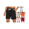 thumbnail image 4 of Aojekbee Men's Summer Casual Beachwear Shorts Tropical Tree/Contrast Color Drawstring Sports Shorts, 4 of 10