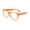 Orange, variant on Kids Retro Sunglasses - Flower Red Frame / Clear Lens