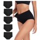 thumbnail image 1 of Calzoncillos de cintura alta Wirarpa de algodón para mujer, paquete de 5, 1 of 5